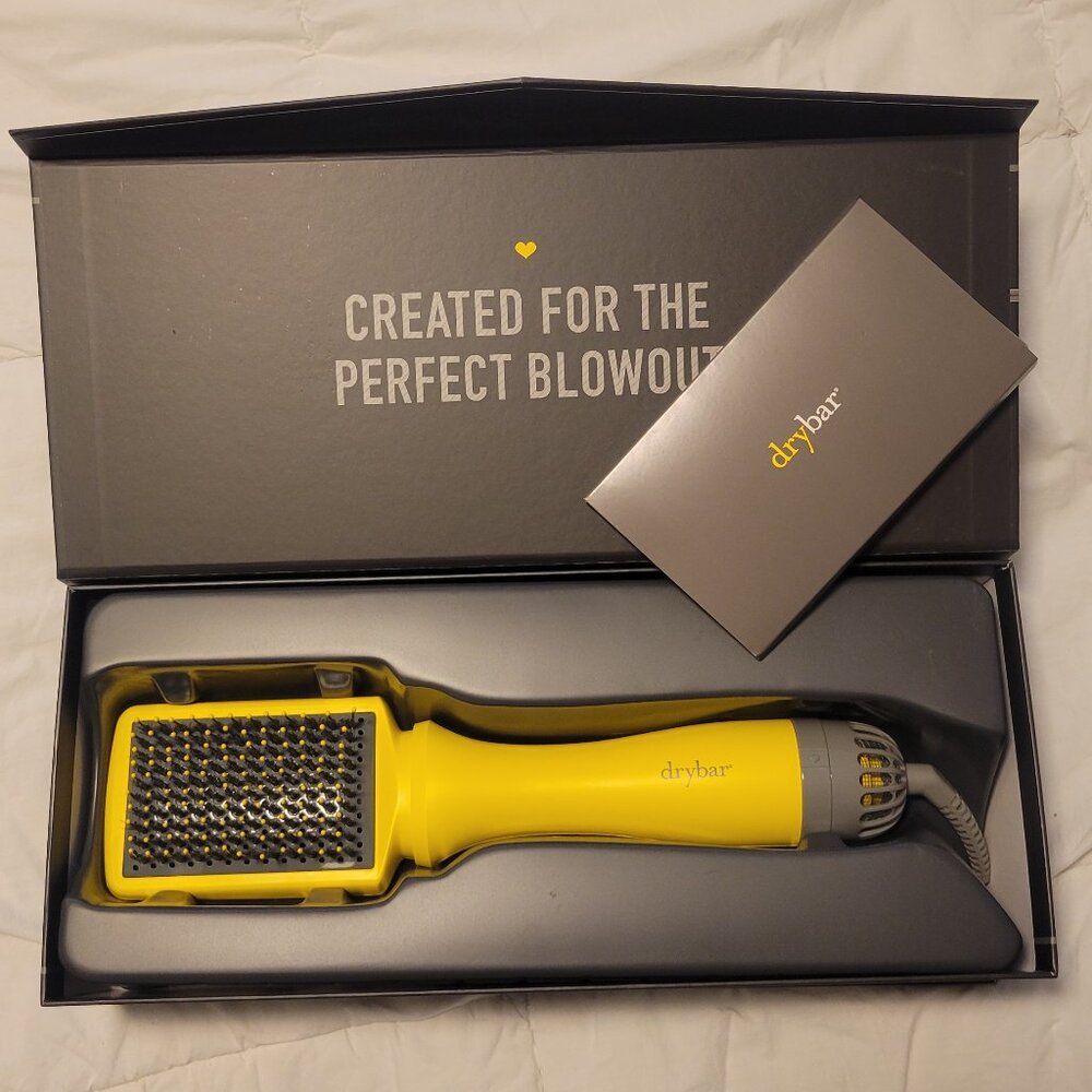 drybar the smooth shot paddle brush blow-dryer - open box